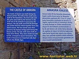 Karte 6 - Amasra Castle Informationsschild