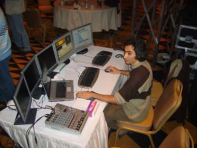  ... you can see me during a event setup in Sheraton Ankara as a freelance dataton watchout operator ... 